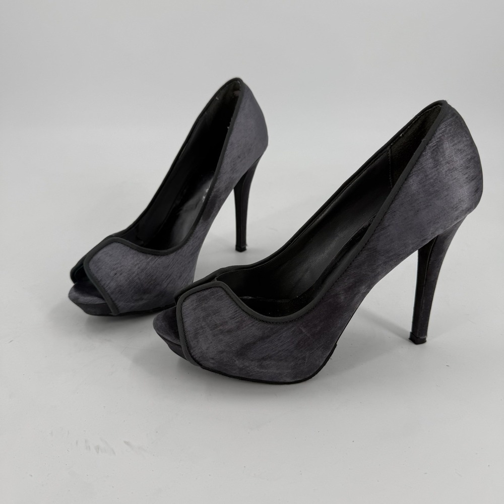 Joey Gray Peep Toe Heels Womens 6.5M Stiletto Platform Pumps